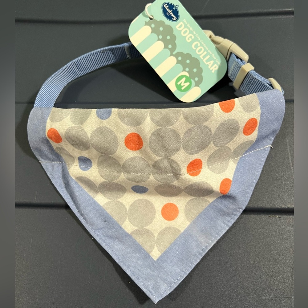 Blueberry Pet 7 Patterns Polka Dots Neckerchief Scarf Bandana adjustable collar.